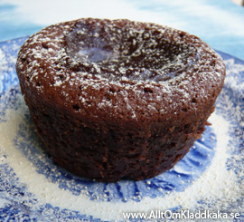 Kladdkaka med kaffe och mörk choklad